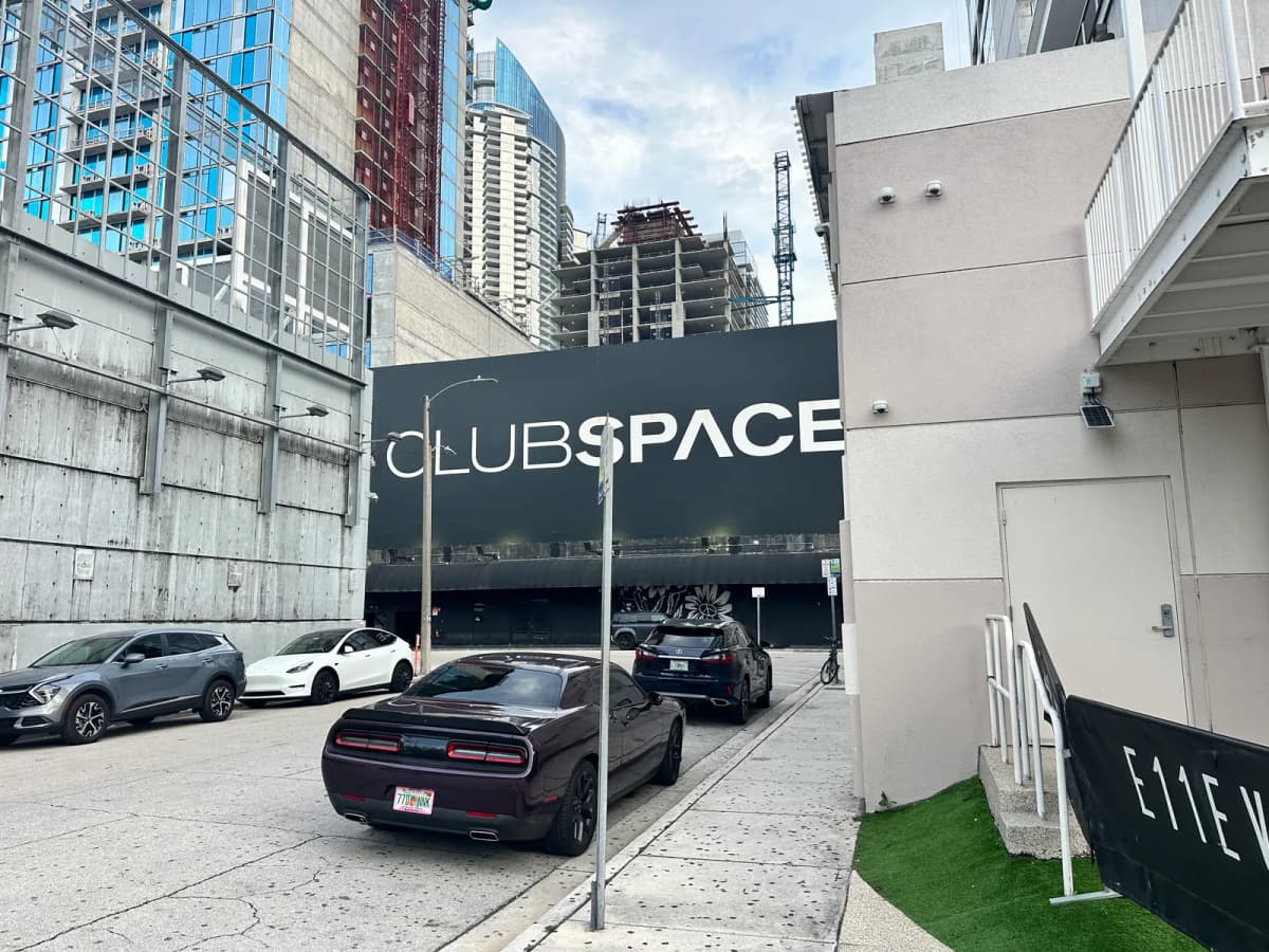 Club Space from the street on NE 11th St