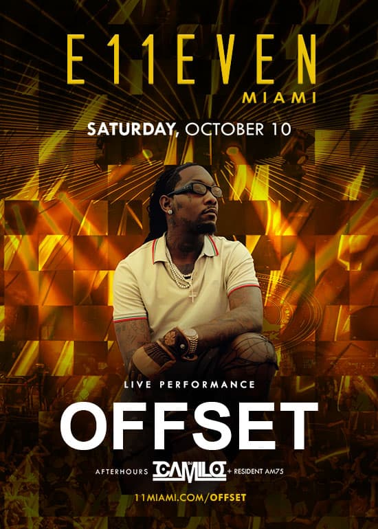 Offset Live at E11EVEN flyer