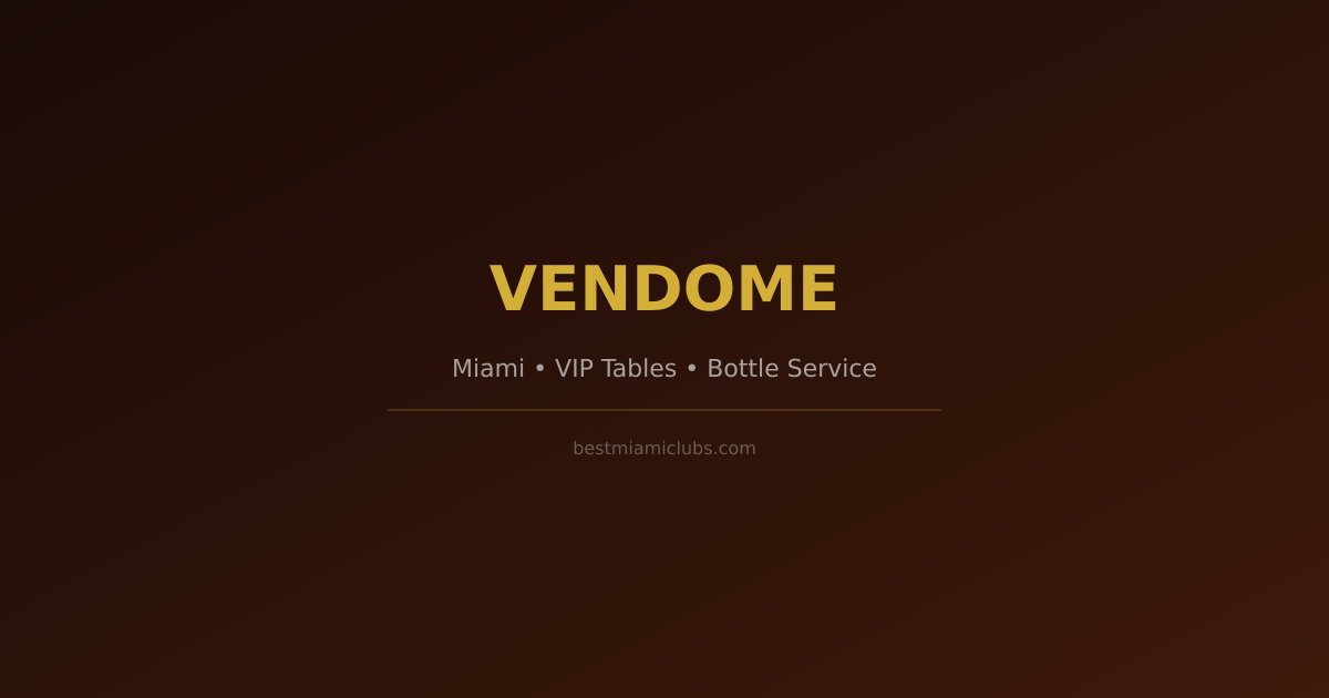 Vendome Fridays